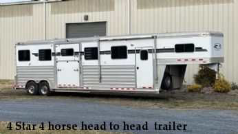 4 Star 4 horse head to head  trailer